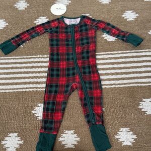 Little Sleepies Tartan Plaid Zippy